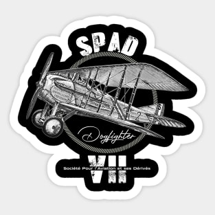 Spad VII French World War I Warplane Sticker